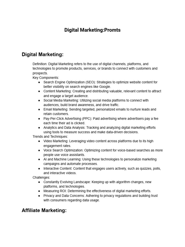 Knowledge Base Digital Marketing, Affiliate Marketing, and Promotion ...