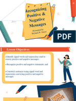 Positive and Negative Messages