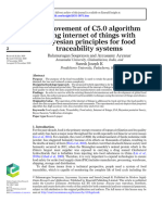 Improvement of C5.0 Algorithm Using Internet of Things With Bayesian Principles For Food Traceability Systems