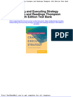Crafting and Executing Strategy Concepts and Readings Thompson 19th Edition Test Bank