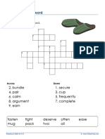 1st Grade Synonyms Crossword 2