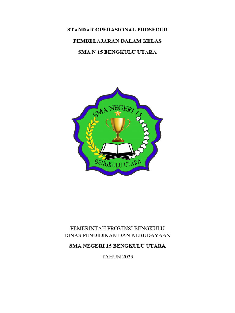 Sop Pembelajaran Dalam Kelas Pdf