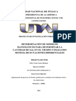 Proyecto de Investigación - IV Semestre - Itc