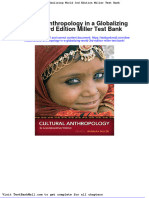 Cultural Anthropology in A Globalizing World 3rd Edition Miller Test Bank