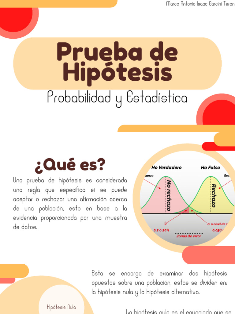 Prueba de Hipótesis | PDF | Hipótesis | Prueba de hipótesis estadísticas