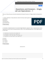 Singly Linked Lists Interview Questions and Answers