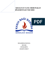 Laporan Kegiatan Implementasi Visi Dan Misi (Sarapan Sorgawi Dan Ibadah) 2023 - 2024