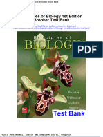 Principles of Biology 1st Edition Brooker Test Bank