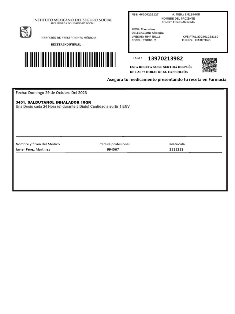 Receta Ernesto | PDF