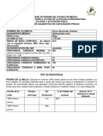 Formato de Diagnóstico de Capacidades Físicas