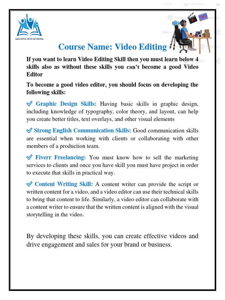 Video Editing Guide PDF