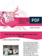 India'S Foreign Trade POLICY 2009-14 (EXIM Policy) : Binil Thampi