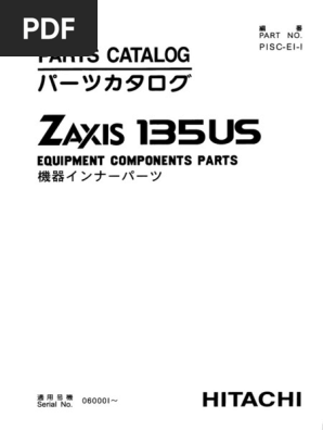 ZX135US Inner Parts Catalog | PDF