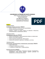 BAN 316 Unidades de Clase, Libros, Primeras Tareas y Reglas Generales.