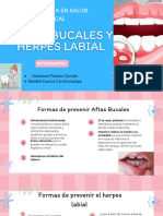 Aptas Bucales Herpes