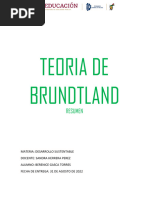 Informe Brundtland y Desarrollo Sostenible | PDF