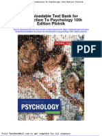 Downloadable Test Bank For Introduction To Psychology 10th Edition Plotnik
