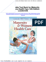 Downloadable Test Bank For Maternity and Womens Health Care 10th Edition Lowdermilk