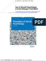Principles of Social Psychology Version 2 0 2nd Stangor Test Bank