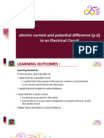 1d Current and P.D in Electrical Circuit