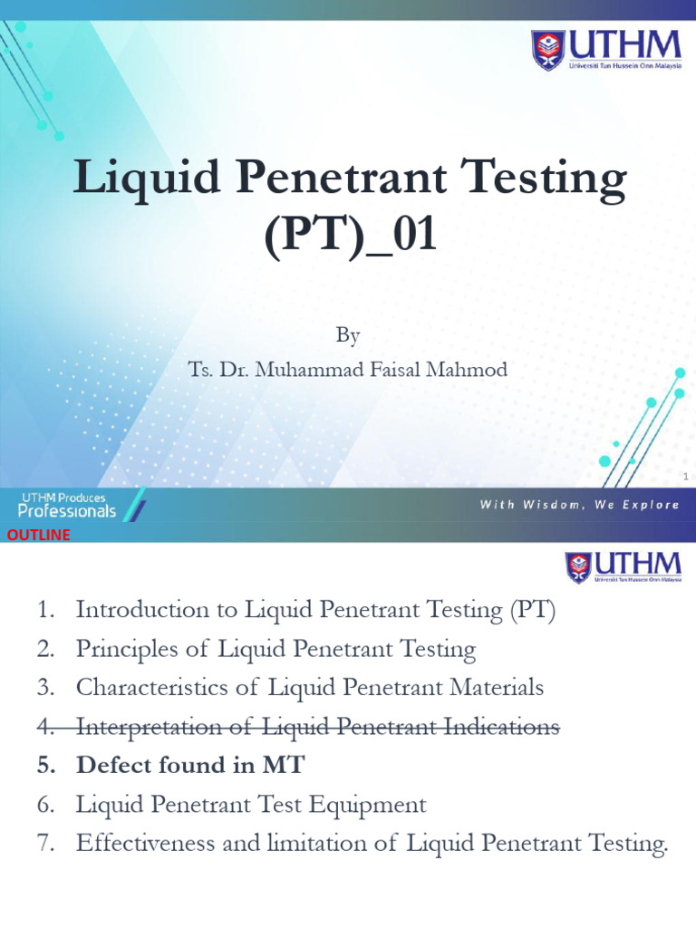 Liquid Penetrant Testing Overview | PDF | Nondestructive Testing ...