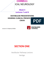 Clinical Neurology: Week 4 Lectures 7 and 8