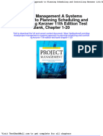 Project Management A Systems Approach To Planning Scheduling and Controlling Kerzner 11th Edition Test Bank Chapter 1 20