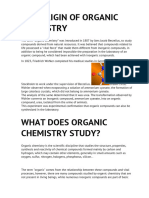 The Origin of Organic Chemistry