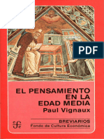 (Breviarios) Paul Vignaux - El Pensamiento en La Edad Media