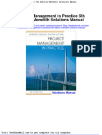 Project Management in Practice 5th Edition Meredith Solutions Manual