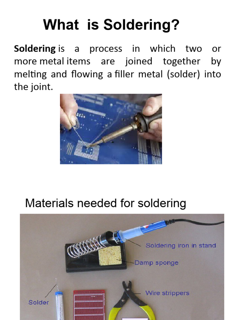 Soldering Basics and Techniques Guide | PDF | Soldering | Solder