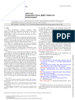 Temperature-Electromotive Force (EMF) Tables For Standardized Thermocouples