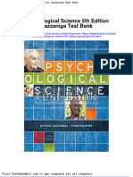 Psychological Science 5th Edition Gazzaniga Test Bank