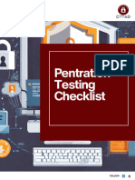 Pentration Testing Checklist PDF