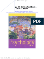 Psychology 9th Edition Test Bank David G Myers