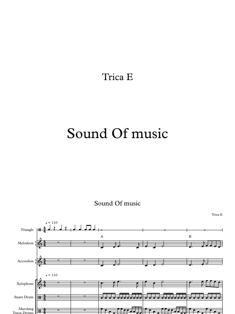 Sound of Music - Score and Parts | PDF | Échecs