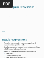 Module - 4 Javascript Regular Expressions