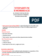 Antepartum Hemorrhage