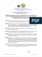 Attachment 1 - RDC-X Res. No. 105 (S (1) - 2021) Enjoining The Region X LGUs To Support The Implementation of RA 11315 An Act Establishing A