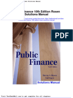 Public Finance 10th Edition Rosen Solutions Manual