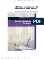 Quantitative Methods For Business 12th Edition Anderson Solutions Manual