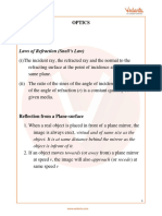 JEE Main 2023-24 Optics Revision Notes - Free PDF Download