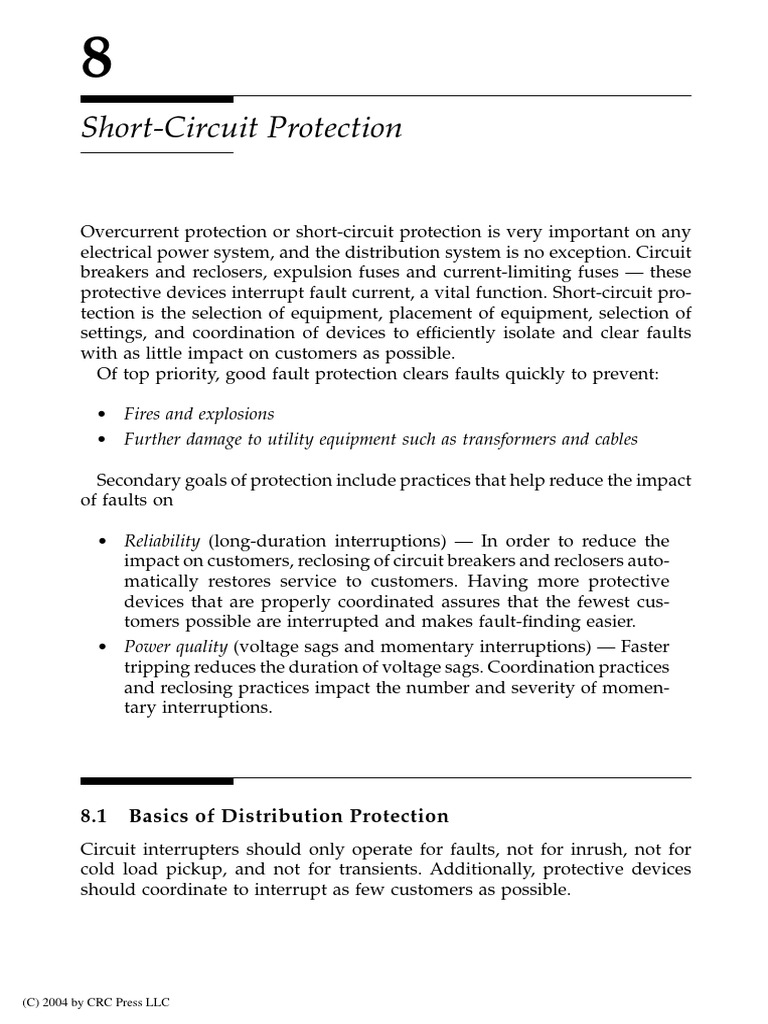 Short Circuit Protection PDF Electric Arc Relay