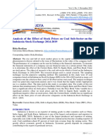 Analysis of The Effect of Stock Prices On Coal Sub