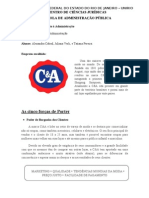 Cinco Forças de Porter e Ambientes - C&A