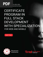 Certificate Program in Full Stack Development With Specialization