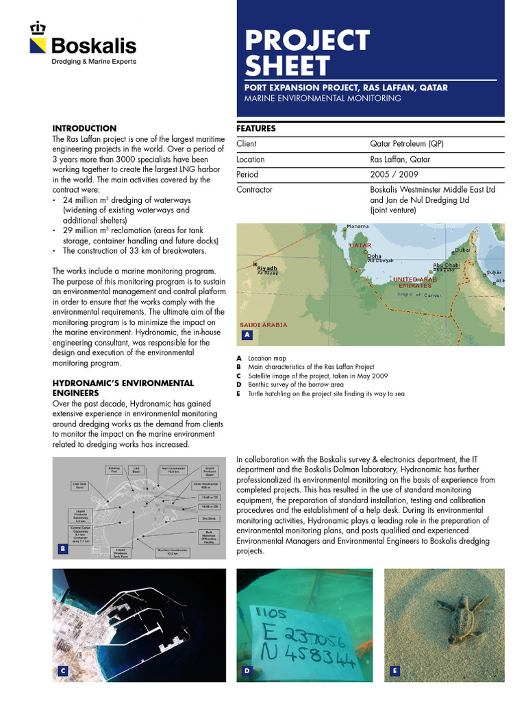 Ras Laffan Project Environmental Monitoring | PDF | Water Quality ...