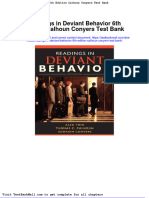 Readings in Deviant Behavior 6th Edition Calhoun Conyers Test Bank