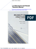 Reliability of Structures 2nd Nowak Solution Manual
