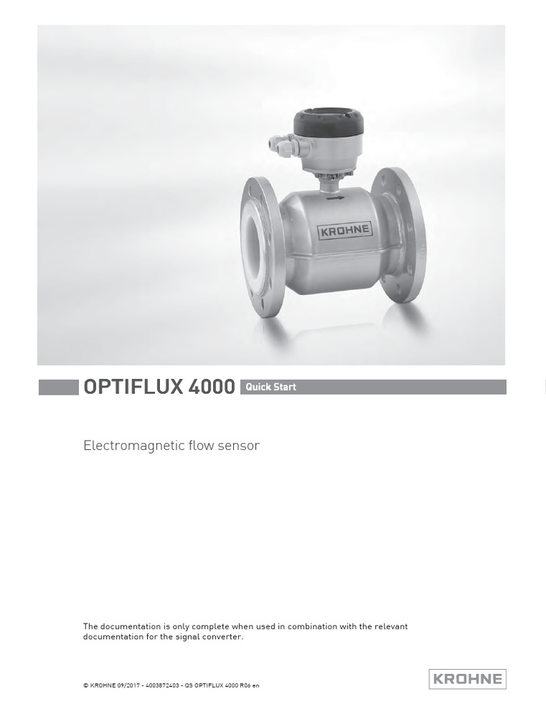 krohne-optiflux4000-quickref-pdf-mechanical-engineering